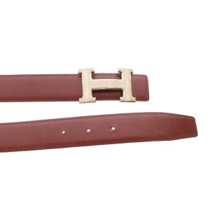 HERMES コンスタンス 70 ベルト リバーシブル Hバックル レザー ボルドー ブラウン G刻印