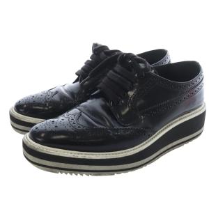 レザー ウィングチップ ドレスシューズ 36 黒 ブラック /SR2