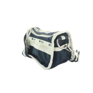 LesportSAC ミニショルダーバッグ ナイロン バイカラー 紺 白 /MI OS