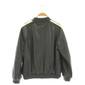 dama collection レザー スタジャン ブルゾン 羊革 M グレー 白 /CX OS