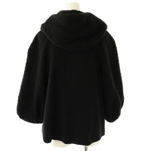 TSUMORI CHISATO ウール フーディー ブルゾン 七分袖 1 ブラック /HK OS