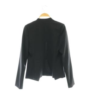 Theory TAILOR LANAI ノーカラージャケット 背抜き 0 黒 ブラック /CX OS