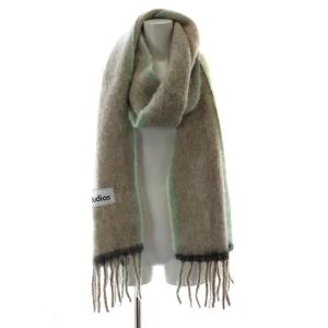 Acne Studios ストール マフラー フリンジ グレー /YO13