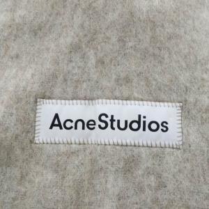 Acne Studios ストール マフラー フリンジ グレー /YO13