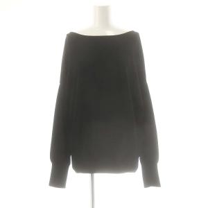 PREMIUM HIGHST PULLOVER ニット プルオーバー Vネック 長袖 ブラック /DF