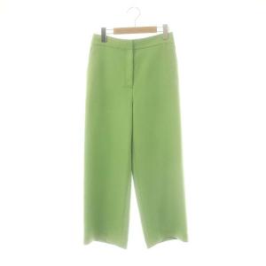 24SS パウダリーストレッチツイル セミワイドパンツ 34 ライトグリーン /DF OS