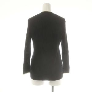 SLOANE 23SS 別注バイカラー七分袖ニット プルオーバー 2 ブラック /DF OS