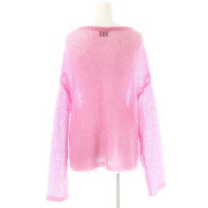 UNITED ARROWS シアーモヘヤニット セーター 長袖 ピンク /ES OS