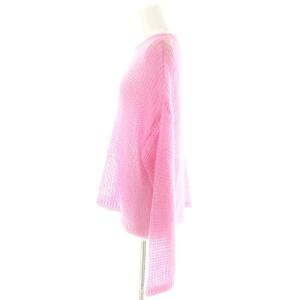 UNITED ARROWS シアーモヘヤニット セーター 長袖 ピンク /ES OS