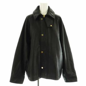 ×ドゥーズィエムクラス レザーブルゾン 36 ブラック