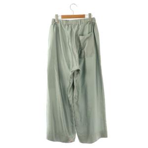 BLAMINK 23SS ドローストパンツ サテン ブルーグレー