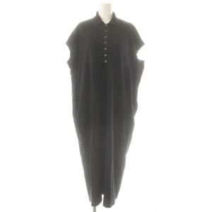 ハチノスカノコのMポロドレス ワンピース ノースリーブ ロング 紺 ネイビー /SY OS