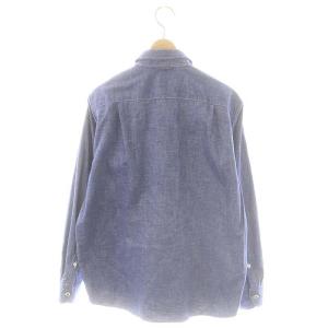 45rpm demoオックスフォードの908エイトノットシャツ ブラウス 長袖 ネイビー /SY OS
