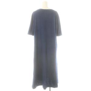 45rpm 半袖 天竺 ワンピース ロング 0 XXS ブルー /SY OS