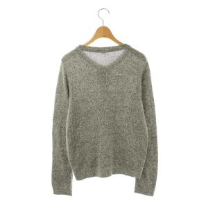 45rpm 杢杢超ガーゼのカーディガン 2 グレー 白 /CX OS