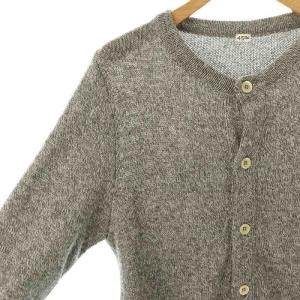 45rpm 杢杢超ガーゼのカーディガン 2 グレー 白 /CX OS