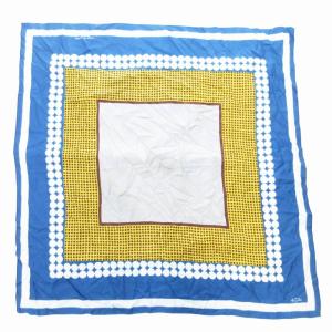 スカーフ バンダナ ドット柄 青 ブルー /GV