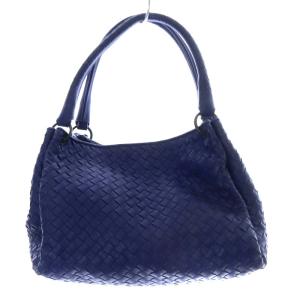 BOTTEGA VENETA イントレチャート ミニ パラシュートバッグ ブルー 428047