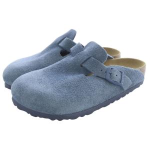 BOSTON SUEDE LEATHER サンダル 36 水色 ブルー /SR39
