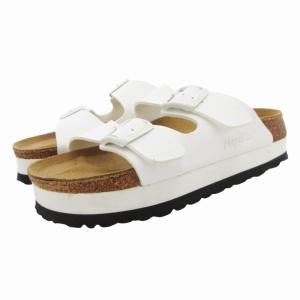 パピリオ papillio Arizona サンダル シューズ レザー 23.0cm 白 ホワイト /HO