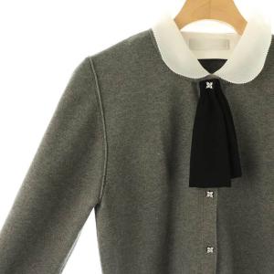 CELFORD 24AW デタッチャブル総針カーディガン ニット 36 グレー /MI OS SH