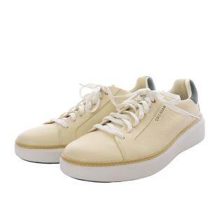 COLE HAAN グランドプロ トップスピン ゴルフ スニーカー ローカット カーフレザー 9M バニラ/トレッキンググリーン/オプティックホワイト