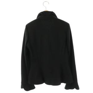 NARA CAMICIE ウールフリルジャケット 2 ブラック /HK OS SH