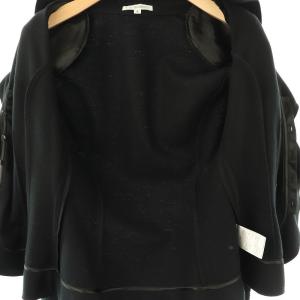 NARA CAMICIE ウールフリルジャケット 2 ブラック /HK OS SH