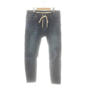 バイカーパンツデニムパンツ スキニー ストレッチ 4 ブルー /HK OS SH