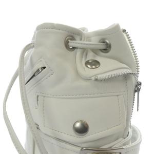 beautiful people color riders mini drawstring ショルダーバッグ ホワイト