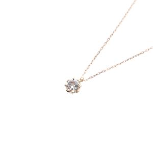 ネックレス ペンダント 一粒ダイヤ クリスマス限定 K10PG ピンクゴールド /SR17