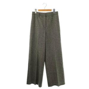 ツイードワイドパンツ ジッパーフライ サイドライン 40 グレー /DO OS