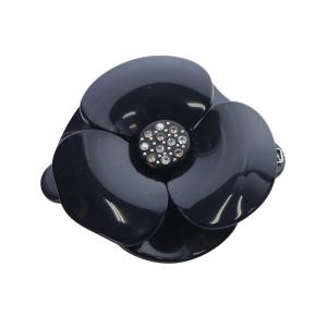 カメリア バレッタ 紺 ネイビー /SR11