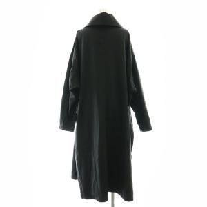 Y's ハーフジップ シャツワンピース ロング 1 黒 ブラック /SS OS