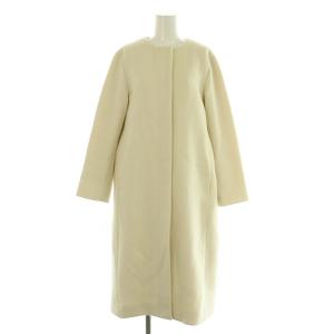 ノーカラーコート ロング 36 ホワイト /MY OS