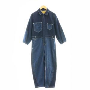 LR UNISEX COVERALL CRYSTALINE オーバーオール デニム S ネイビー /SS