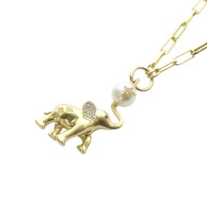カーニバル ぞう ネックレス ペンダント ゴールド色 /SR11