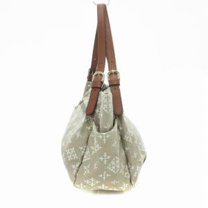 russet トートバッグ キャンバス モノグラム 総柄 ロゴ ベージュ /JS