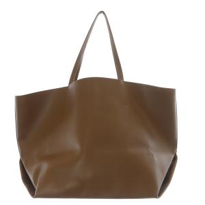 アンドミューク &MyuQ TOTE BAG トートバッグ ハンドバッグ フェイクレザー キャメル /YO11