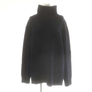 JADE タートルネックプルオーバーニット セーター 長袖 ネイビー /DF OS