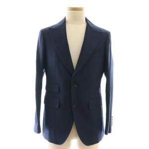 SUIT SELECT 2釦ピークドラペルシングルスーツ 2タック セットアップ 上下 ジャケット パンツ A5 170 M 紺