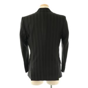 GalaabenD ストライプ スーツ セットアップ テーラードジャケット パンツ S M ブラック /DF OS SH