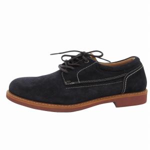 防水ウォーキングシューズ レースアップ スエード 26.5cm 紺 ネイビー HL81000 /FF SH