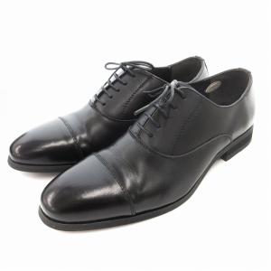 美品 ビジネスシューズ レースアップ ストレートチップ レザー 26 黒 ブラック /AE SH