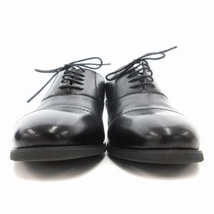 SUIT SELECT 美品 ビジネスシューズ レースアップ ストレートチップ レザー 26 黒 ブラック /AE SH