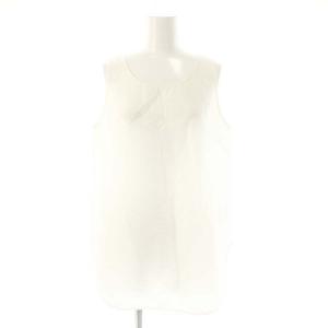 23SS シャツタンク タンクトップ ブラウス リネン混 F 白 /MI OS SH