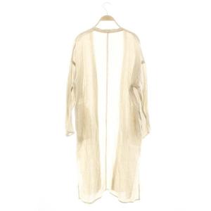 PLAIN PEOPLE ラミーリネンロングガウン カーディガン 3 生成り /MI OS SH