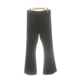 フレアパンツ スラックス 黒 ブラック /AT OS SH