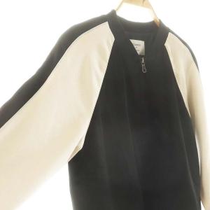 STUDIOUS バックレースアップスカジャン ブルゾン F 黒 ベージュ /MI OS SH