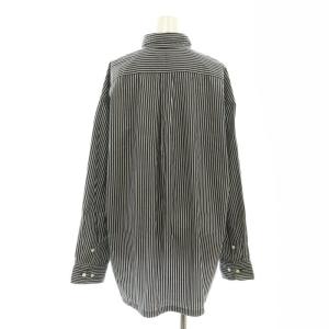 Plage プラージュ Boys box シャツ2 ストライプ 長袖 ブラック /HK OS